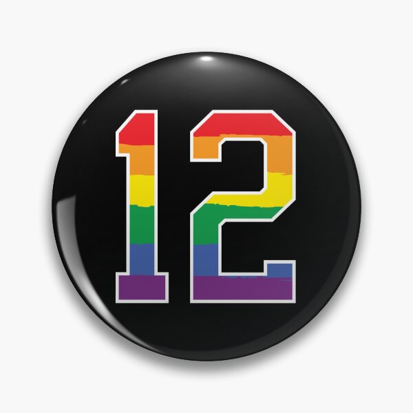 Item preview, Number 12 Rainbow LGBT pride twelve designed and sold by LoveIsColorful.