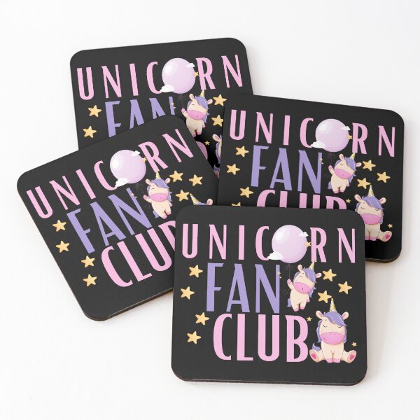 Item preview, unicorn fan club designed and sold by Hoetoons.