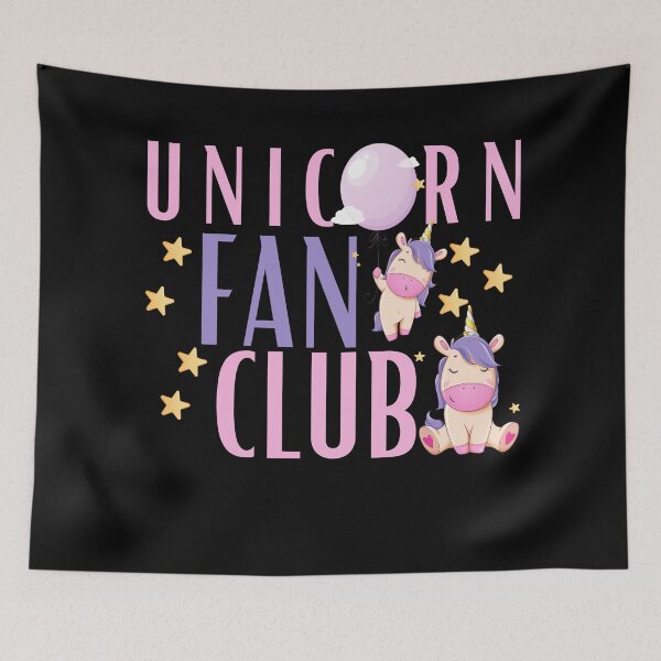 Item preview, unicorn fan club designed and sold by Hoetoons.