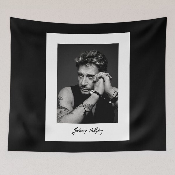 Item preview, People Call Me Hallyday Portrait France Vintage Photograp designed and sold by Lindabrnenleo33.
