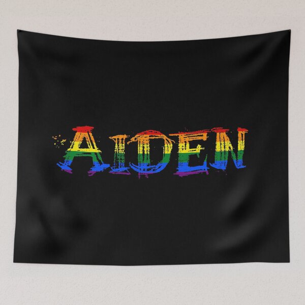 Item preview, Men rainbow name gay Aiden designed and sold by LoveIsColorful.