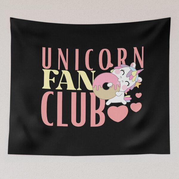 Item preview, unicorn fan club designed and sold by Hoetoons.