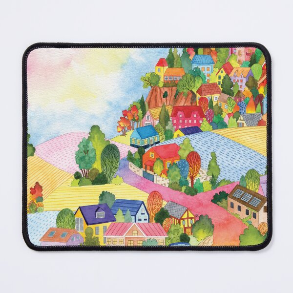 Item preview, colorful village designed and sold by Iris Créa.