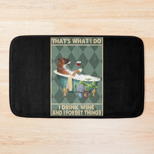 Item preview, boxer dog that's what i do i drink wine and i forget things designed and sold by SaoirseNeid.