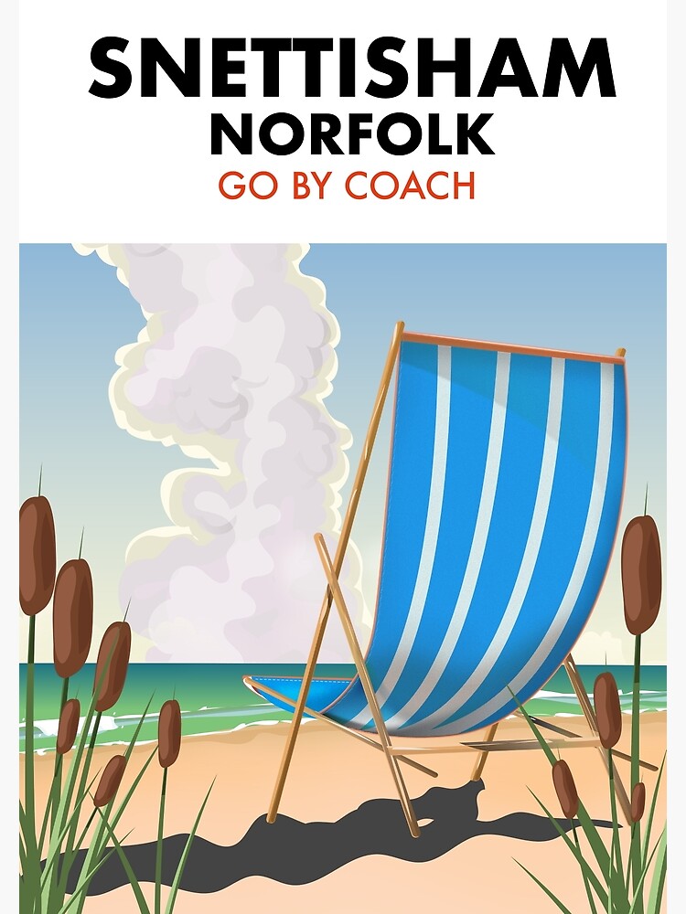 Norfolk beach poster." Poster for Sale by vectorwebstore