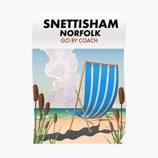 Norfolk beach poster." Poster for Sale by vectorwebstore