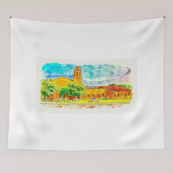 Item preview, Lubbock High School - pen sketch and watercolor designed and sold by NickoPrints.
