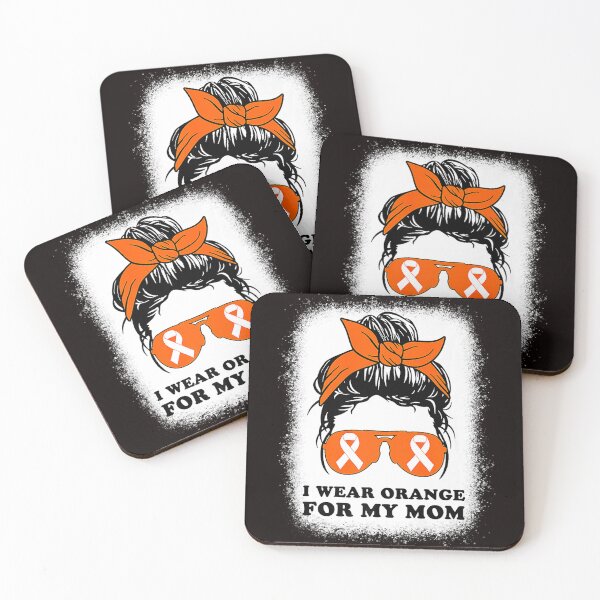 Item preview, I Wear Orange For My Mom Ms Multiple Sclerosis Messy Bun Mom  designed and sold by EdwardSamuels.