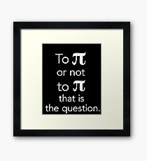 Lámina enmarcada Gracioso número Pi - Pi Day