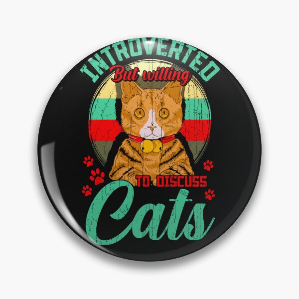 Item preview, Introverted but Willing to Discuss Cats Funny Introverts designed and sold by Makebashington.