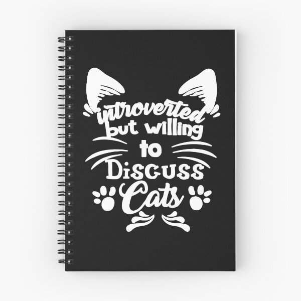 Item preview, Introverted but Willing to Discuss Cats Funny Introverts designed and sold by Makebashington.