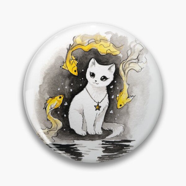 Item preview, Cat and fish  designed and sold by AlviaAlcedo.