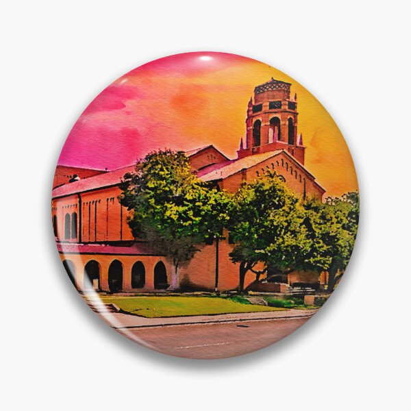 Item preview, Lubbock High School at sunset - watercolor painting designed and sold by NickoPrints.