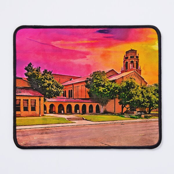 Item preview, Lubbock High School at sunset - watercolor painting designed and sold by NickoPrints.