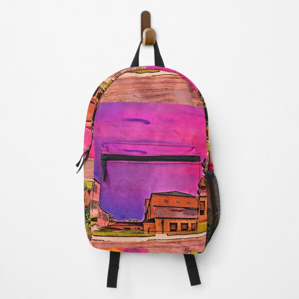 Item preview, Lubbock High School at sunset - watercolor painting designed and sold by NickoPrints.