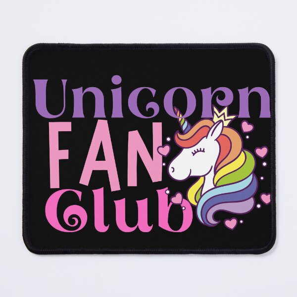 Item preview, unicorn fan club designed and sold by Hoetoons.