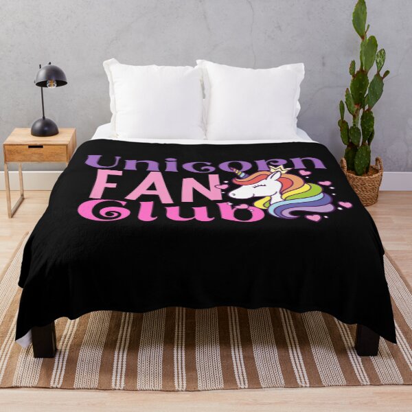 Item preview, unicorn fan club designed and sold by Hoetoons.