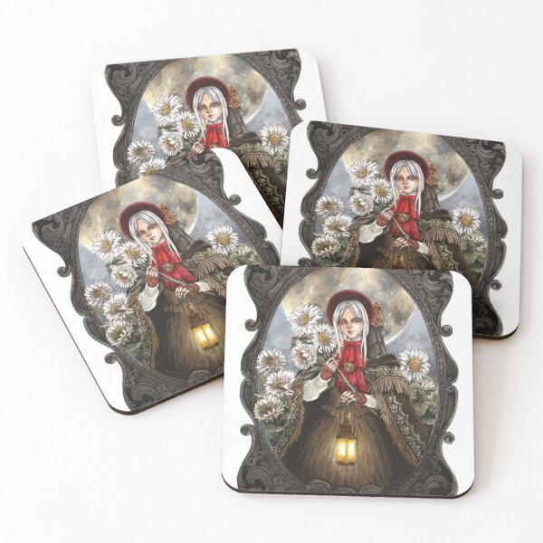 Item preview, The Doll Bloodborne gothic portrait sunflowers Liuyuart Liuyu art designed and sold by liuyuart.