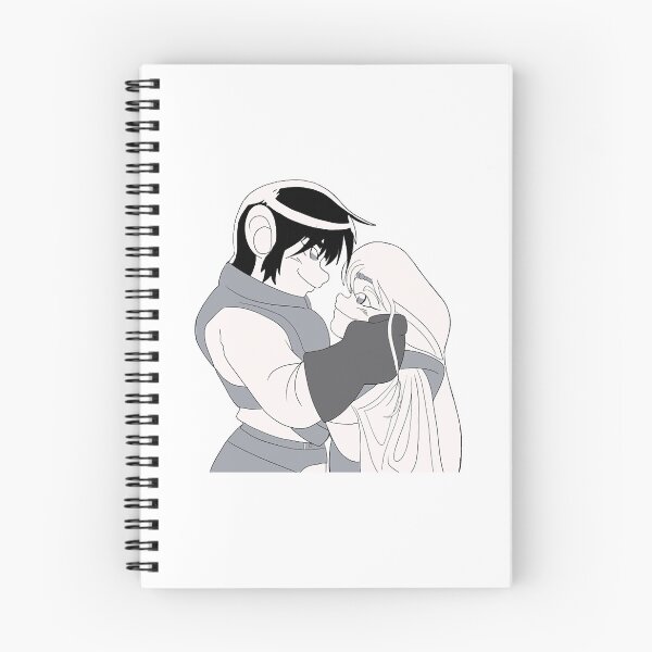 Item preview, parn and deedlit embracing black and white version  designed and sold by ungtri2347.
