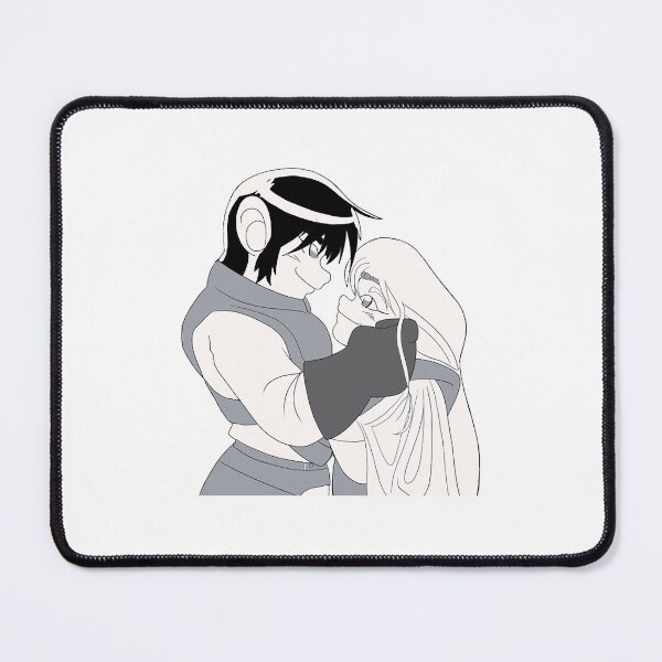 Item preview, parn and deedlit embracing black and white version designed and sold by ungtri2347.