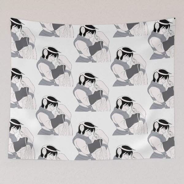 Item preview, parn and deedlit embracing black and white version  designed and sold by ungtri2347.