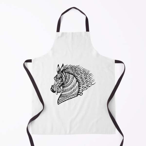 Item preview, head of the CRAZY HORSE Black and White ink  designed and sold by canh3553.