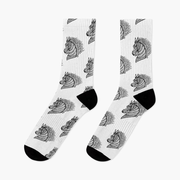 Item preview, head of the CRAZY HORSE Black and White ink  designed and sold by canh3553.