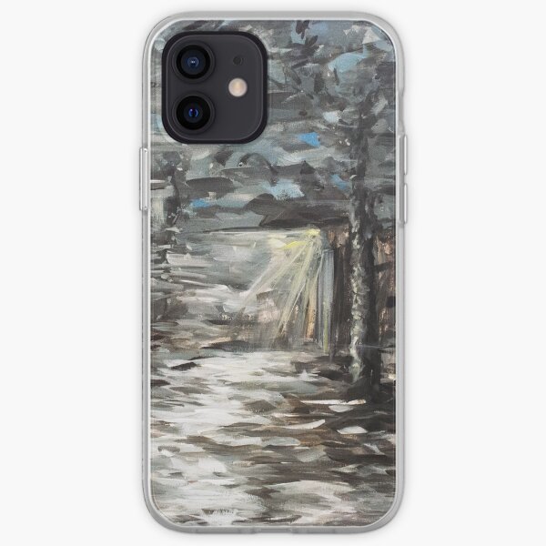 Snowy Forest at Night iPhone Soft Case
