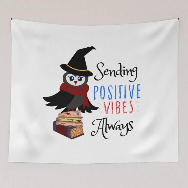 Item preview, An Owl with scarf & witch hat standing on a pile of books  designed and sold by Fanatic Nerd.