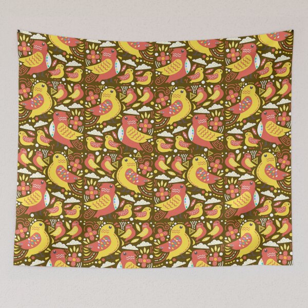 Item preview, Cute birds pattern designed and sold by Delicarte.
