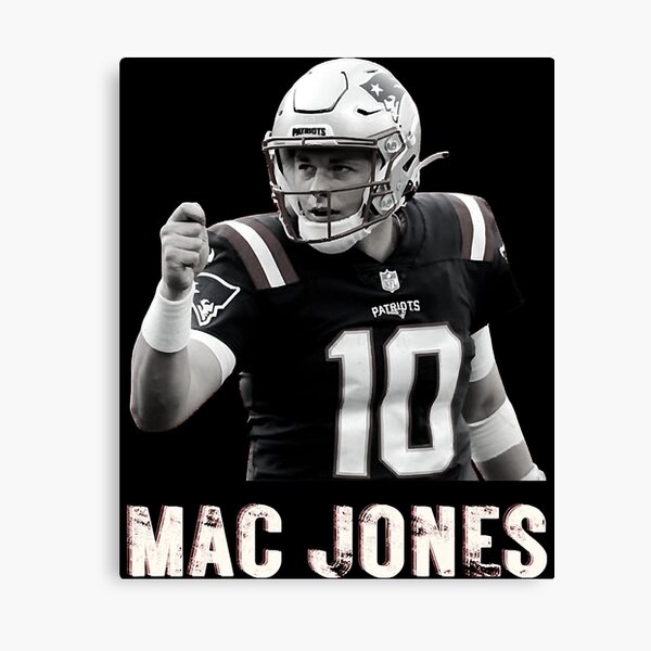 Mac Jones New England Patriots Football Illustrated Art Poster 