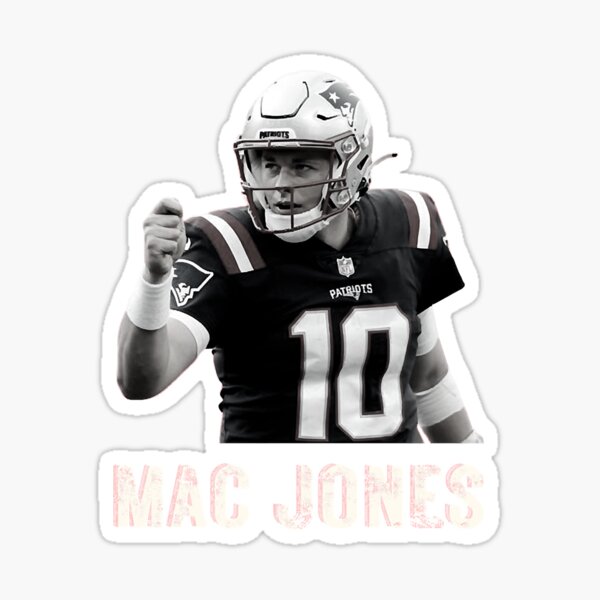 Mac Jones jersey with number 10 Sticker for Sale by Justtrendytees