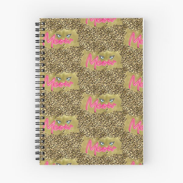 Item preview, Meow Cat Eyes Wild Beautiful Pink Gold Estampado de leopardo designed and sold by Holisticfox.