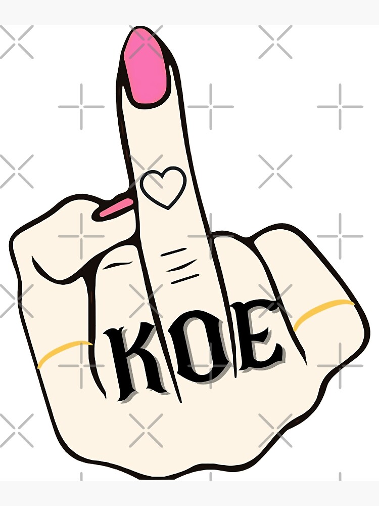 Day Gift For Koe Woman Middle Finger Gifts Music Fans Poster for