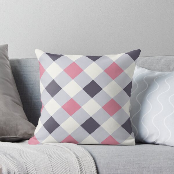Item preview, Check Pattern In Pink Grey Slate Colored designed and sold by risingrocket.