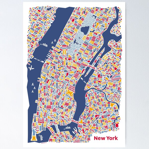 Item preview, New York City Map designed and sold by Vianina.