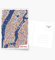 Postales Nueva York Mapa de la ciudad