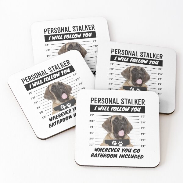 Item preview, Personal Stalker Dog – English Mastiff designed and sold by More Cute Dogs.