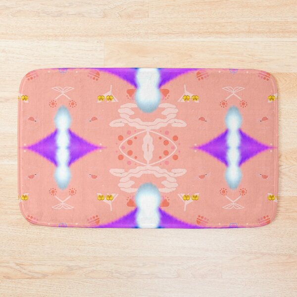 Item preview, Orange Color With Batik Motif Against Blue Clouds, Color Transitions and Color Gradations Across Multiple Colors designed and sold by CDMCustom.