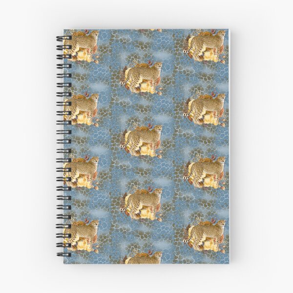 Item preview, Wild Beautiful Blue Gold Flowers Cheetah designed and sold by Holisticfox.