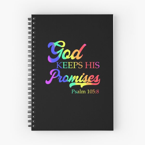 Item preview, God Keeps His Promises Psalm 105:8 Christian Rainbow Religion Saying  designed and sold by TCCPublishing.