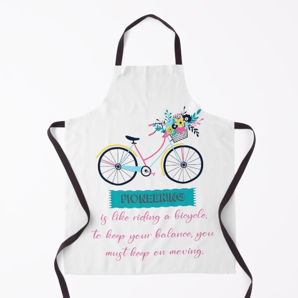 Artikelvorschau, Pionierarbeit ist wie Fahrradfahren (Blumen) Spiralblock entworfen und verkauft von crafts-gift.