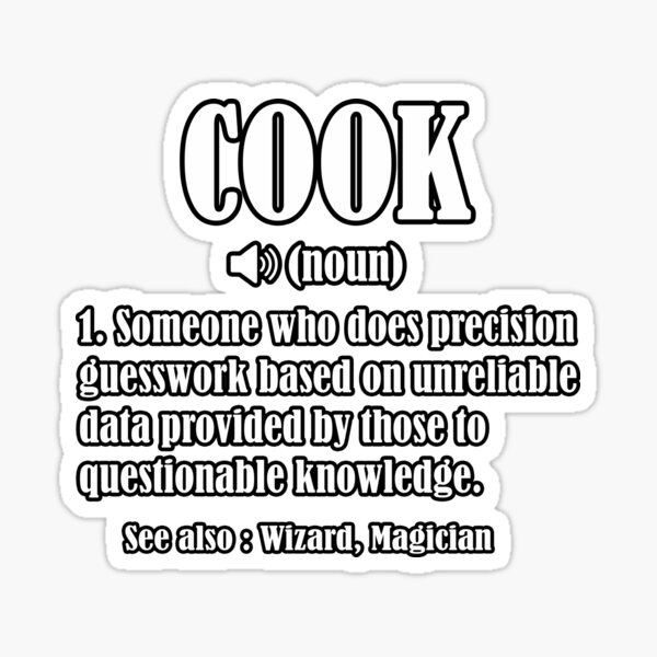 cook-definition-sticker-by-bubble4you-redbubble