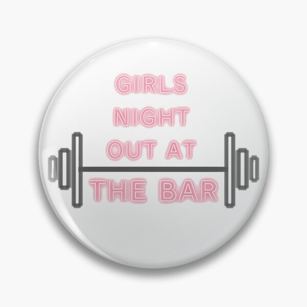 Item preview, Girls Night At The Bar Neon Sign Gym Pun designed and sold by Drawn By Hand Designs.