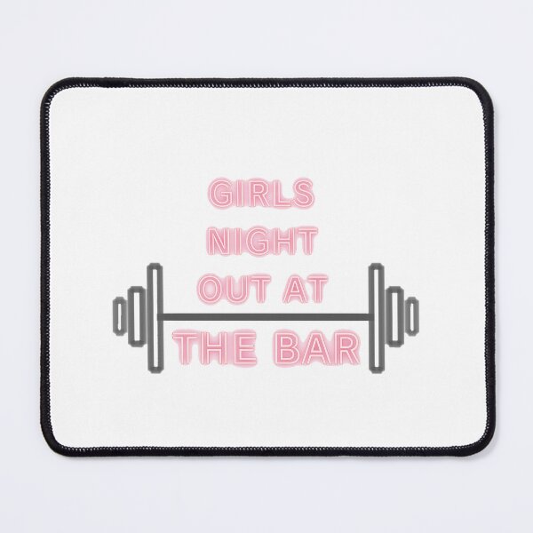 Item preview, Girls Night At The Bar Neon Sign Gym Pun designed and sold by Drawn By Hand Designs.