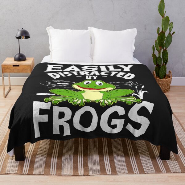 Item preview, Easily Distracted By Frogs Frog Amphibian Lover Funny designed and sold by DahlilaJo.