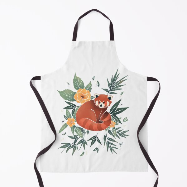 Item preview, Red Panda in Orange And Green (Light Background) designed and sold by Sasha Makarenko.