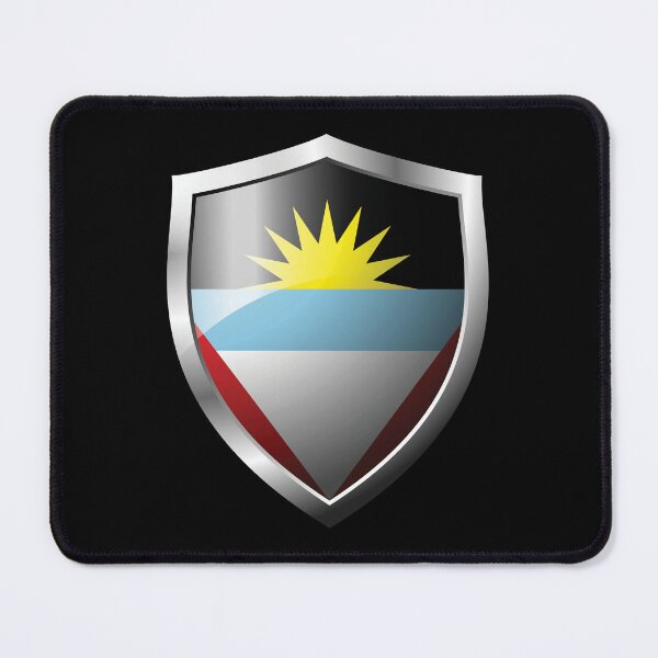 Item preview, Strong Antigua and Barbuda Flag Shield Country designed and sold by HelloFromAja.