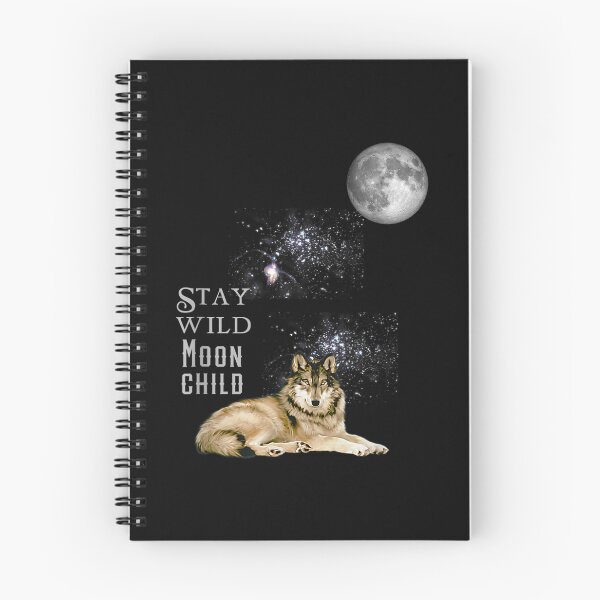 Item preview, Stay Wild Moon Child with Wolf and Moon Graphic Novelty designed and sold by KuylerKnight.