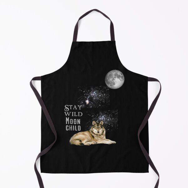 Item preview, Stay Wild Moon Child with Wolf and Moon Graphic Novelty designed and sold by KuylerKnight.